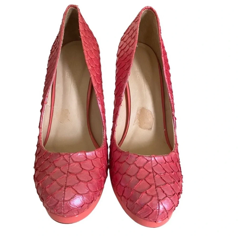 ParVous By You - Hand Made Shoes - Pink Leather - Stiletto Pumps Size 51/2 - 6 - Picture 3 of 17